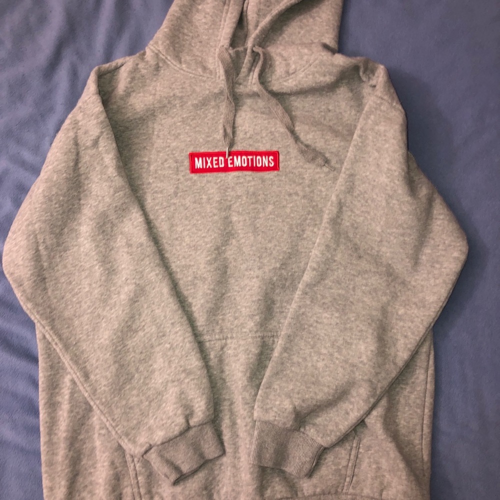 Forever 21 Gray “Mixed Emotions” Hoodie + FREE top